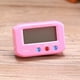 thumbnail image 2 of Reloj despertador digital portátil con pantalla LCD y función de repetición, con retroiluminación, para mesa, escritorio y coche (rosa), 2 of 3