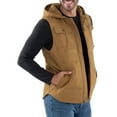 thumbnail image 2 of Wrangler Workwear Men's Quilted Lined Duck Vest with Hood, 2 of 6