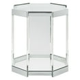 thumbnail image 2 of Brahm Octagonal Acrylic End Table, Chrome, 2 of 4