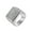 Silver, variant on Men's Domineering Hip Hop Micro-Pave Iced Out Round Zircon Inlay Radiant Knight Biker Ring Cool European and American Style Gold Size 12