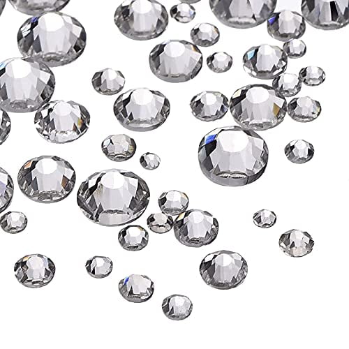 1000 AB Iridescent Hotfix Rhinestones Crystal Glass Diamond Iron On Beads Gems 