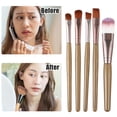thumbnail image 6 of 1 Set Travel Makeup Brush Set Eyeshadow Brush Contour Concealer Blusher Brush Faux Fiber Brown, 6 of 6