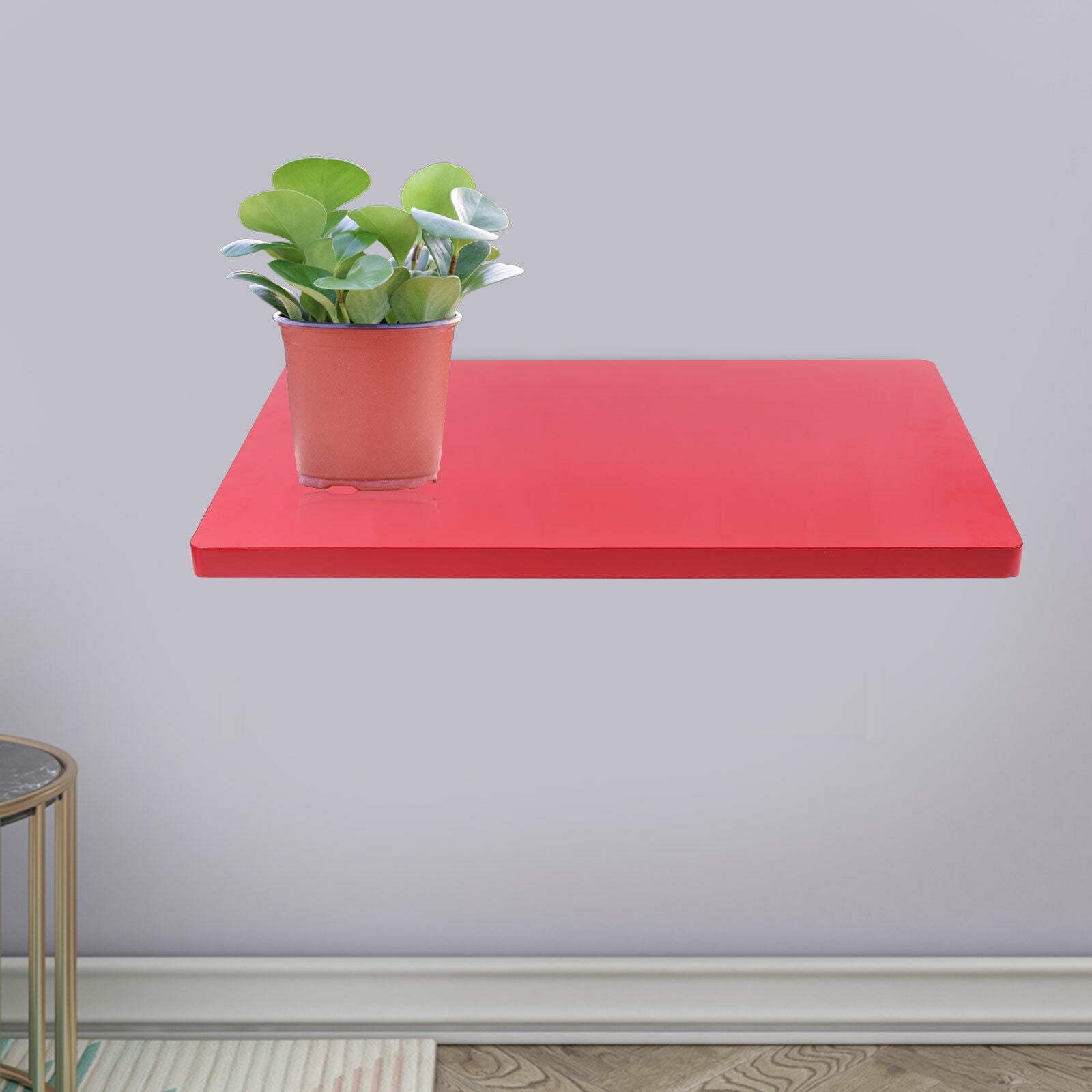 OUKANING Floating Folding Computer Desk Wall Mount Home Office Laptop