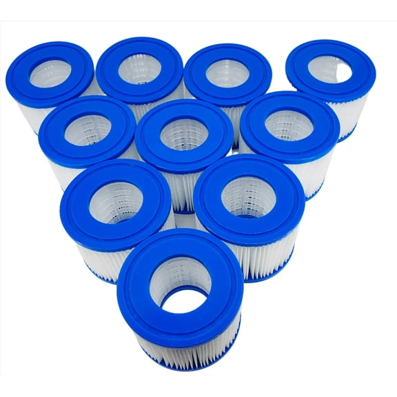 10 PACK REPLACEMENT SPA HOT TUB FILTER FITS BESTWAY COLEMAN SALUSPA TYPE VI