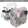 thumbnail image 2 of Starfish Stand Mixer Cover, Doodle Style Seashells and Seaweeds Underwater Fauna and Flora, Kitchen Appliance Organizer Bag Cover with Pockets, 5 Quarts, Dark Coral Pale Pink, by Ambesonne, 2 of 4