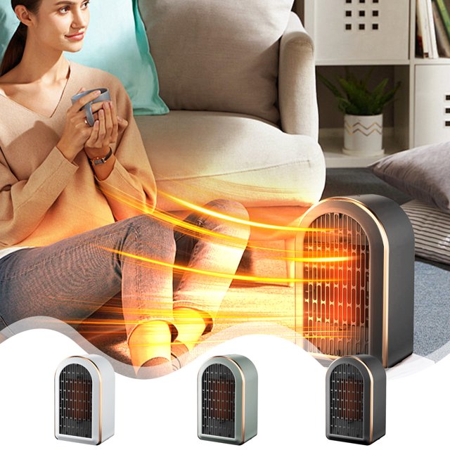 XWSHYW Electrodomésticos Calentador Ventilador Ambiente Circulación Calefacción Ventilador 2 Patrones 1200W Protección Contra Sobrecalentamiento Personal Piso Pequeño para Oficina En Casa