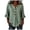 Green, variant on vigerkar 3/4 Length Sleeve Womens Tops Cotton Linen V Neck T Shirts Summer Beach Casual Boho Three Quarter Sleeve Tops (Sky Blue, M)