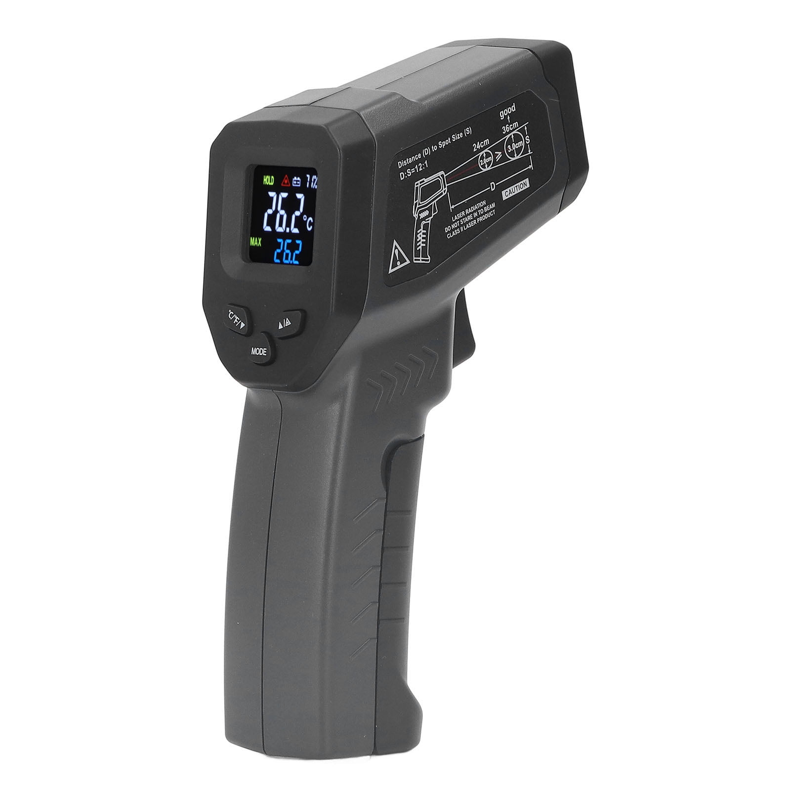 Infrared , Backlit LCD Display Versatile Infrared  Temperature Gun with Low Power Indicator for BBQ