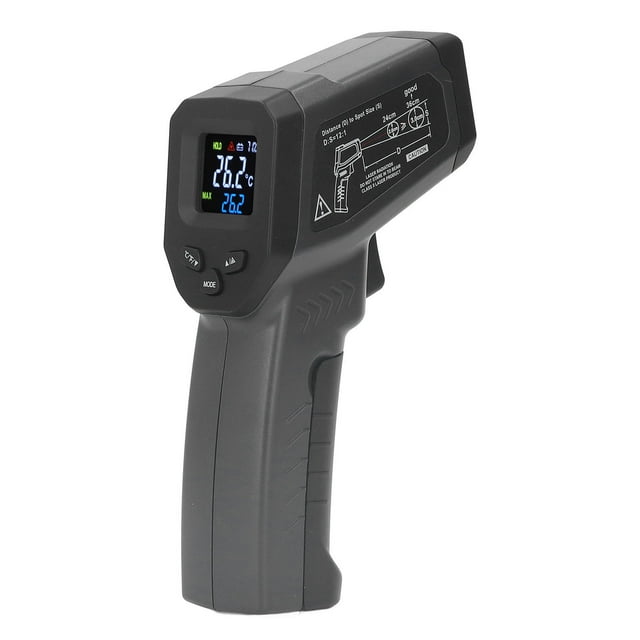 Infrared , Backlit LCD Display Versatile Infrared Temperature Gun with Low Power Indicator for BBQ
