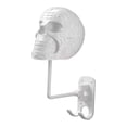 thumbnail image 4 of Soporte para casco con forma de calavera, soporte para casco, estante de exhibición de pared, abrigos multifuncionales Blanco, 4 of 9
