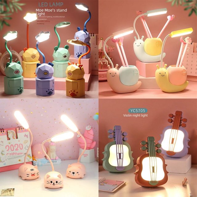 Lámpara de mesa para jardín de infantes, práctica, regalo para niños, regalo de cumpleaños, linda luz de noche, alta reproducción de color, práctica y linda