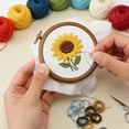 thumbnail image 6 of Round Embroidery Hoop Rubber Embroidery Hoop for Display Imitated Ornament for Craft Sewing DIY Hanging, 6 of 8