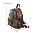 thumbnail image 3 of FORMRS Kids School Backpack with Front Zippered Pocket 12" Student Travel Daypack, White Floral Garden, 3 of 6
