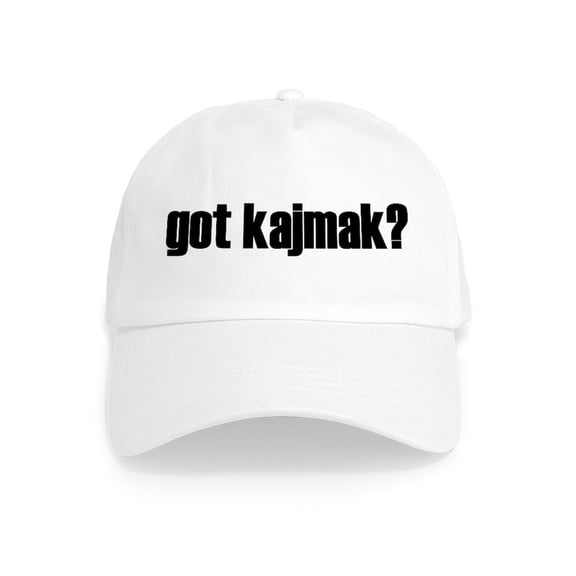 CafePress - Got Kajmak? Cap - Adjustable 100% Brushed Unisex Casual Cotton Baseball Cap, Beige, 1