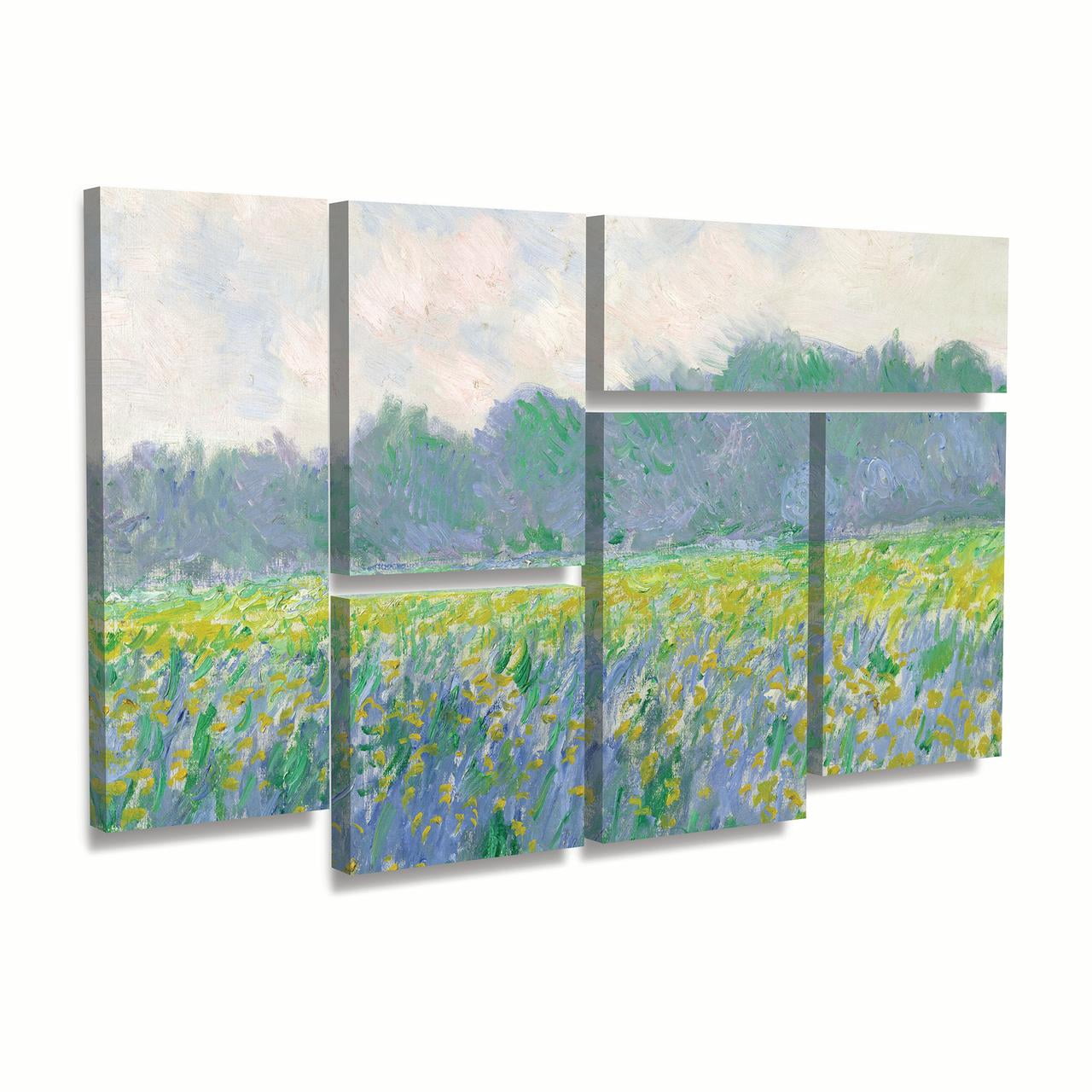 Trademark Fine Art 'Field of Yellow Irises at Giverny' Canvas Art by Claude Monet