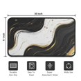 thumbnail image 5 of Black White Gold Marble Pattern Door Rugs,Washable Non Slip Door Mats Indoor,Decorative Door Mats,Entry Mat Indoor for Entrance,Bedroom,Kitchen,Bathroom,30"x17", 5 of 6
