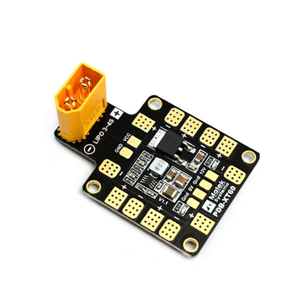 LinsyRC Power Distribution Board PDB XT60 with BEC 5V and 12V 2oz Copper for RC Helicopter Quadcopter