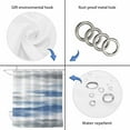 thumbnail image 5 of Blue Gray White Waterproof Fabric Shower Curtain,Modern Abstract Mottled Aesthetic Waterproof Fabric Shower Curtain for Bathroom Curtains Bathtubs Hotel Shower Curtains with 12 Hooks Extra Long 72x96, 5 of 8