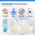 thumbnail image 5 of EDX Ergonomic Contoured Memory Foam Pillow, Cervical Support Pillow with Dual Height Design & Arm Grooves, Breathable Removable Cover, Suitable for Side, Back & Stomach Sleepers, Light Gray, 5 of 9