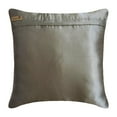 thumbnail image 3 of The HomeCentric Euro Pillow Sham Covers Decorative Gray European Pillow Shams Pack of 2 26x26 inch (65x65 cm) Crushed Silk Euro Pillowcases Patchwork Modern European Shams Easter - Dreamy Silver Gray, 3 of 5