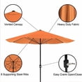 thumbnail image 3 of Pure Garden 50-LG1052 Patio Umbrella Outdoor Shade with Easy Crank, Terracotta - 9 ft., 3 of 7