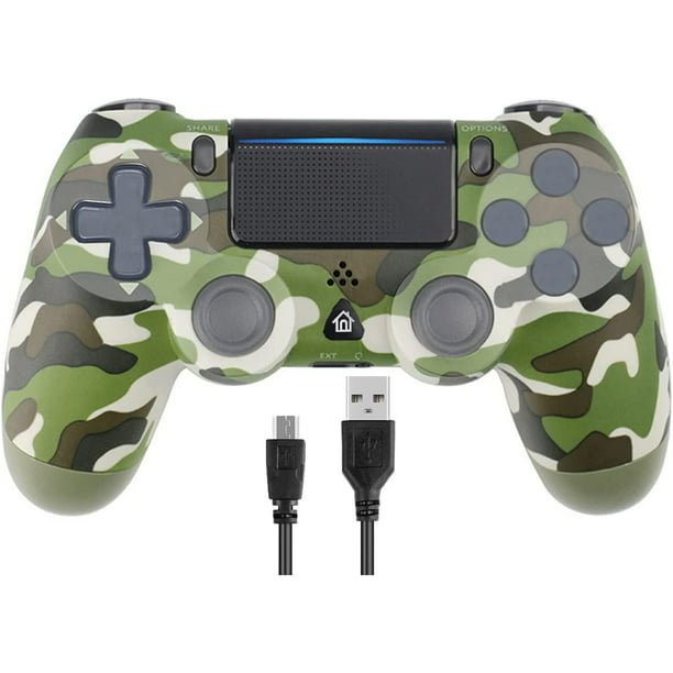 Wireless Controller for PS4, Wireless PS4 Gaming Controller USB Gamepad Controller with Dual-Vibration for PS4/ Slim/Pro/PC(Win 7/8/10) - Walmart.com