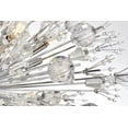 thumbnail image 2 of Elegant Lighting Vera 25.5" Modern Metal/Crystal Chandelier in Chrome/Clear, 2 of 10