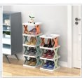 thumbnail image 3 of Shoe Rack for Closet, 4 Tier Shoes Stand,Stackable Shoe Rack Storage Organizer, Adjustable Shoe Organizer Shelf for Entryway, Shoe Storage Space Saver,Orange, 3 of 8