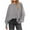 Dark Gray, variant on Women Oversized Sweaters Batwing Long Sleeve Crewneck Sweater Casual Loose Knit Pullover Top Fashion Fall Outfits