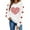 #0062-White, variant on Ailaofu Women Valentine's Sweatshirt Love Heart Print Pullover Tops Loose Casual Cute Valentines Gift Long Sleeve Sweatshirt