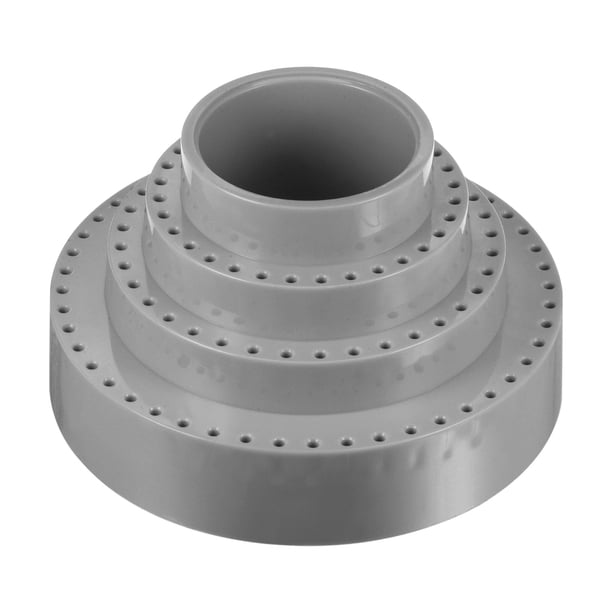 Porta Barrenas Giratorio de 1/8" de Diámetro con 116 Agujeros, Soporte de Taladro Redondo con Mandril Giratorio de 360 Grados, Caja de Almacenamiento, Gris