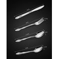 thumbnail image 2 of Product Name :  Premium Cutlery Flatware Set for the  - Stainless steel cutlery service with 1 dinner fork  1 dinner knife  1 dinner spoon and 1 tea spoon - Durable  elegant and rust-resi, 2 of 5