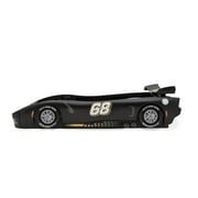 Delta Children Turbo Race Car Twin Bed, Black