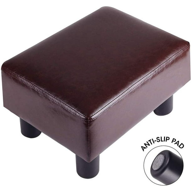 Modern Small Faux PU Leather Footstool Ottoman Footrest Stool Seat