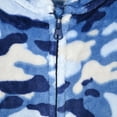 thumbnail image 3 of Sleep On It Boys Long-Sleeved Zip-Up Hooded Sleeper Pajama - Camo, 12-14, 3 of 3