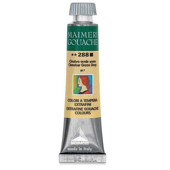 Maimeri Artist Gouache - Cinnabar Green Deep, 20 ml tube