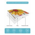 thumbnail image 4 of Quilt King Size Bedding Set, Spring Daisy Reversible Summer Quilt 3 Pieces, Brown Modern Abstract Art Dots Floral Lightweight Bedspreads Coverlets with 2 Pillow Shams for All Seasons, 4 of 5