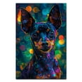 thumbnail image 3 of Hudo Miniature Pinscher Dog Wall Art, Pet Posters - Miniature Pinscher Dog Canvas Wall Art - Framed Wall Art - Dog Paintings, 3 of 5