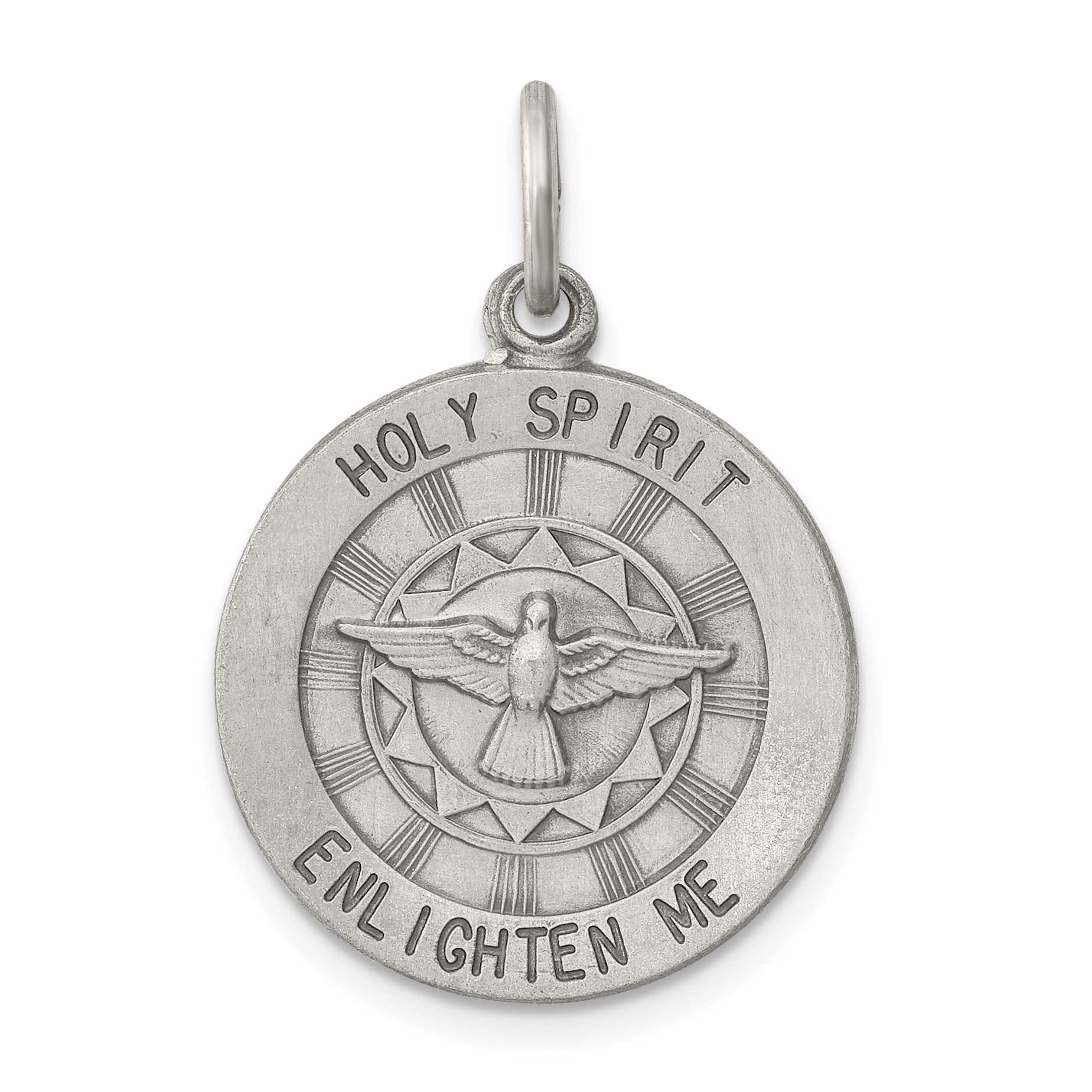 925 Sterling Silver Holy Spirit Medal 