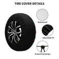 thumbnail image 2 of Naloa Watermelon PVC Leather Spare Tire Wheel Cover for Car Truck SUV Camper Trailer Universal Fit many size14 inch, 2 of 6