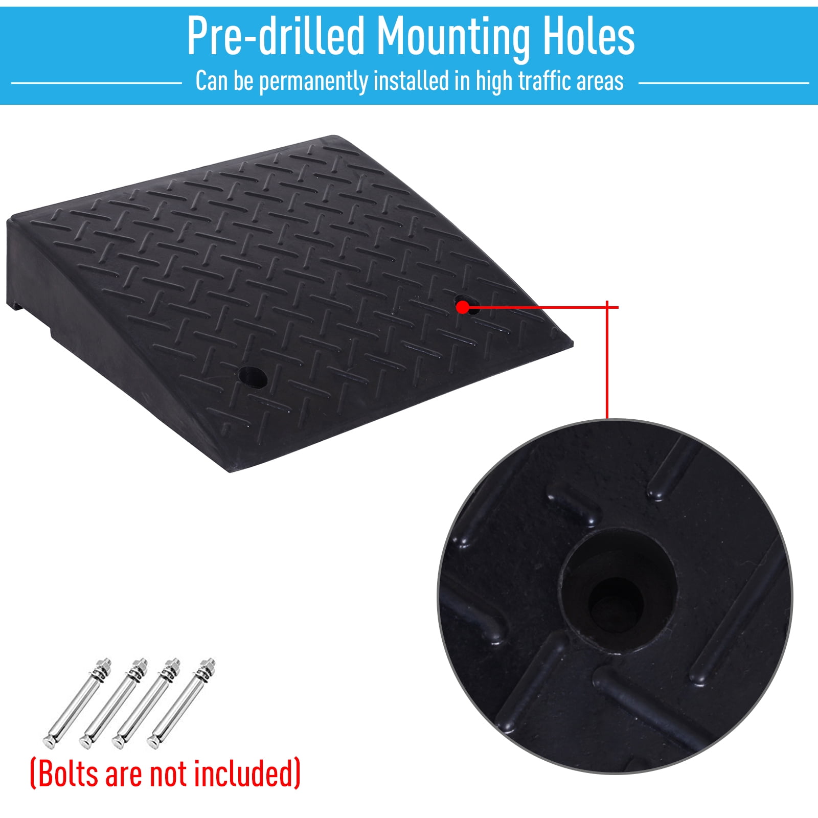2pcs Heavy Duty 1-Channel Cable Protector Ramp for Car Vehicle Motorbike Wheelchair Rubber Curb Ramp 19.29 x 14.57 x 6.10in 2pcs Heavy Duty 1-Channel Cable Protector Ramp for Car Vehicle Motorbike Wheelchair Rubber Curb Ramp 19.29 x 14.57 x 6.10in