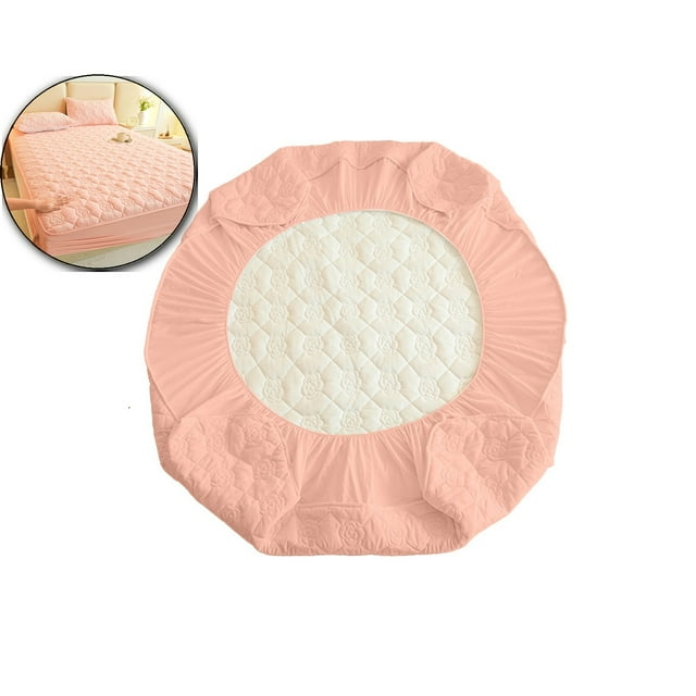 Dvruxg Waterproof Fitted Sheet 70x78 Inch - Soft Thickened Mattress Protector, Breathable & Quilted Bed Cover with Deep Elastic, Machine Washable for All Seasons