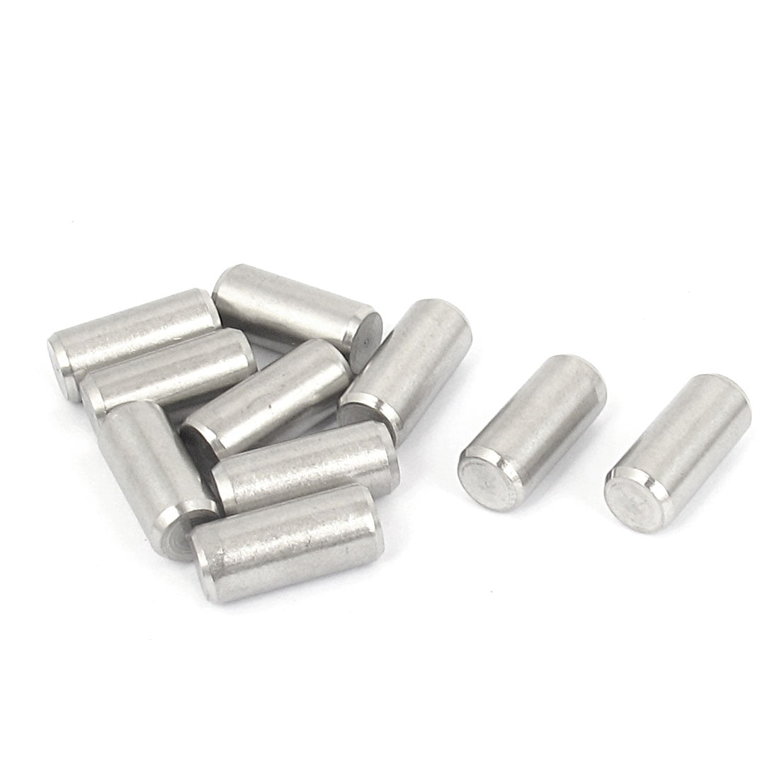 uxcell 10Pcs 6mm x 18mm Dowel Pin 304 Stainless Steel Shelf Support Pin Fasten Elements Silver Tone 