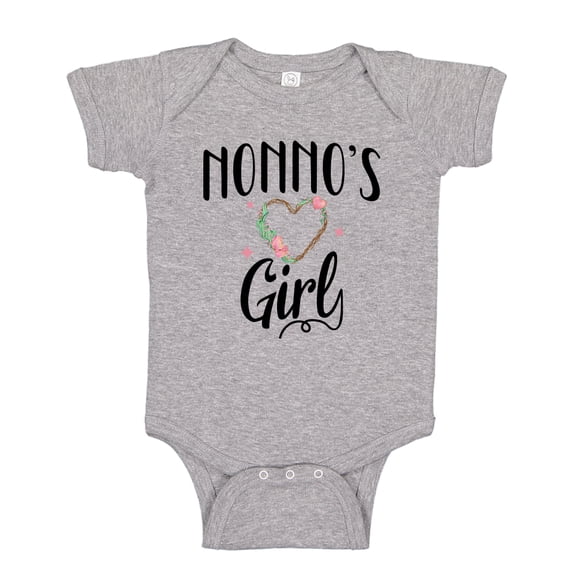Nonno's Girl Baby Bodysuit One Piece NB Athletic Heather