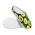 thumbnail image 3 of Goofa Avocado Print Womens Mens Cotton Lightweight House Slippers , Washable Home Slippers,Indoor Comfy Bedroom Cozy Slippers-37/38, 3 of 7