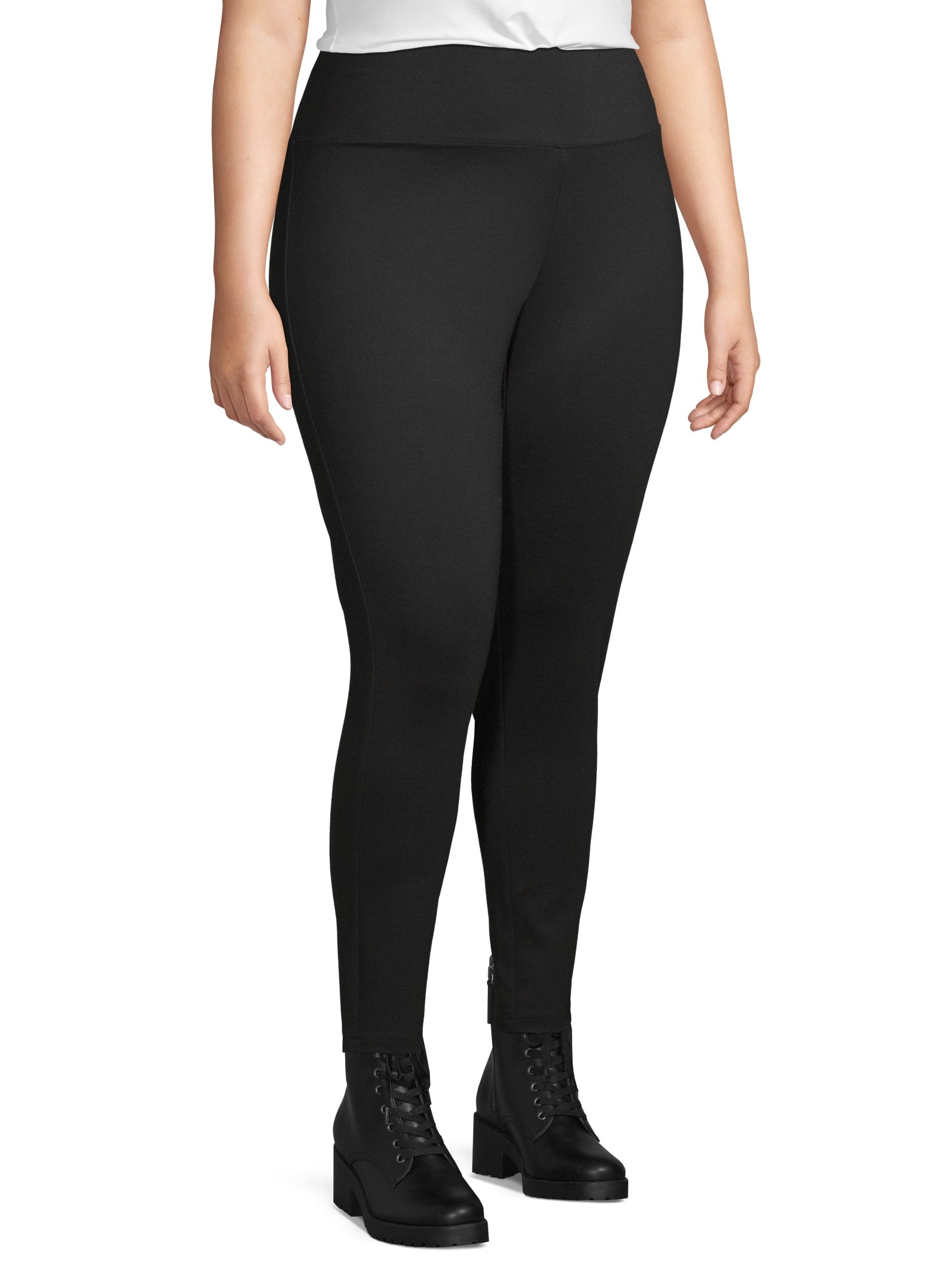 Alexander Jordan Women's Plus Size Tummy Control Ponte Legging 