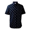 thumbnail image 1 of Camisa George Talla EG de Algodón con Stretch Diseño Calaveras Blancas con Negro, 1 of 4