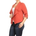 thumbnail image 2 of Women's Plus Size Women's Trendy Style Open Front Casual Blazer Jacket, 2 of 4