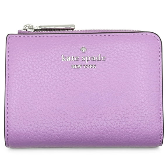 Kate Spade New York Women's Lena Small L Zip Leather Wallet (Wisteria)