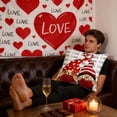 thumbnail image 6 of Dtchengua Heart Print Decorative Pillow - Red Valentine‘s Throw for Living Room, Bedroom & Festive Ambiance, 6 of 6